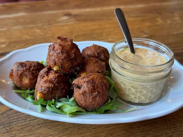 Crawfish Corn Fritters