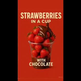 Strawberries in a cup