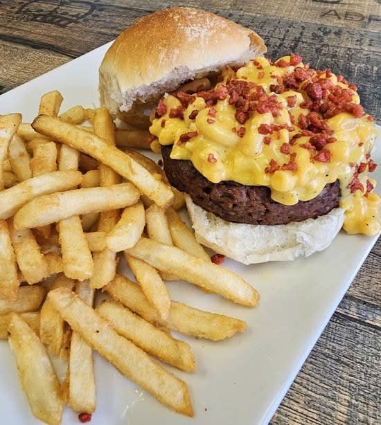 Vegan Impossible Mac Attack Burger