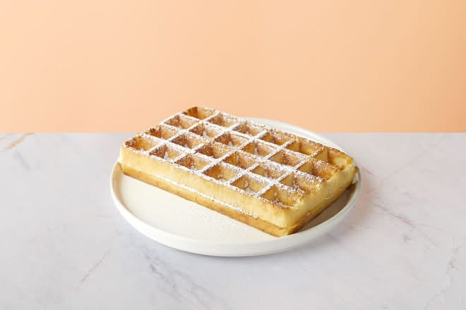 Waffle with sugar