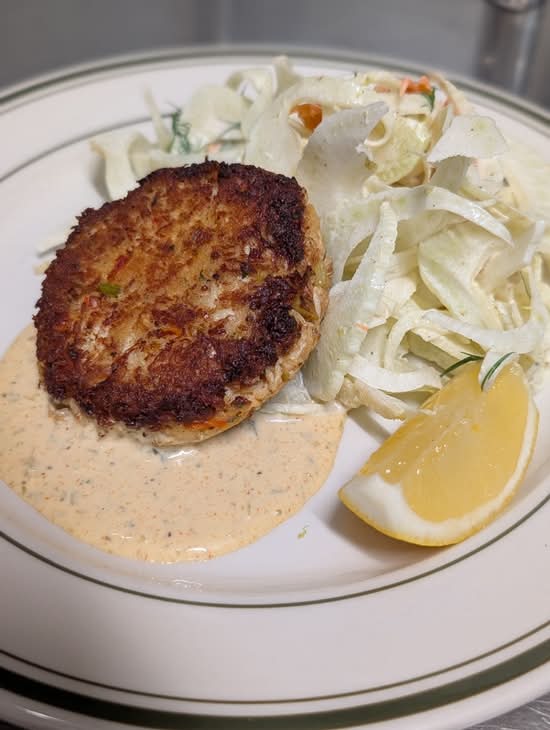 Crispy Pan Fried Crab Cake