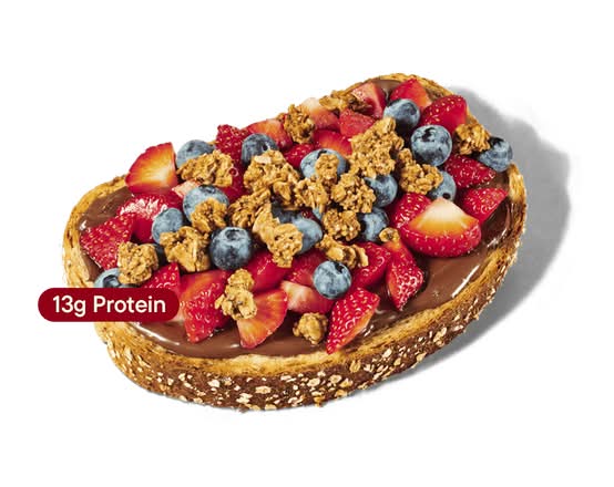 Hearty 8 Grain Loaded Chocolate Hazelnut Toast