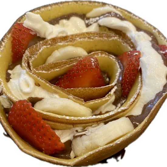 Strawberry Banana Nutella Crepe