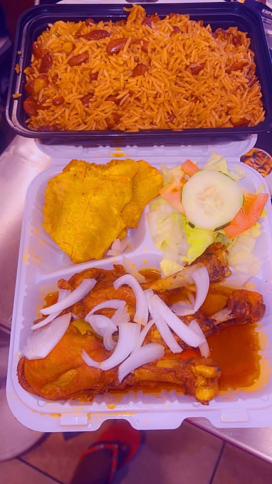 Stew chicken with rice