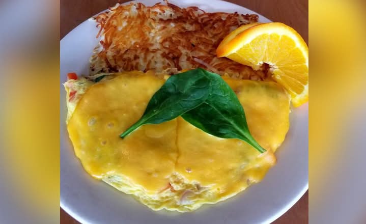 Fresh Spinach Omelette