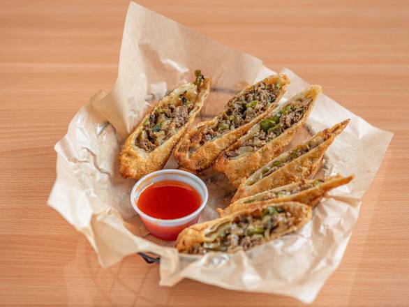 Cheese Steak Egg Rolls