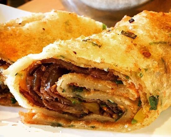 (NC) Scallion Pancake with Beef