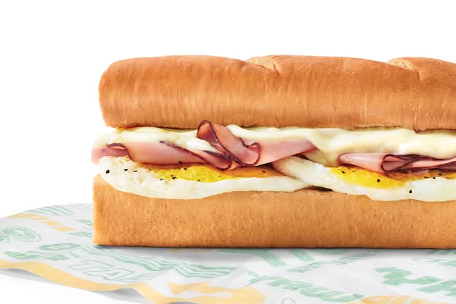 Black Forest Ham, Egg & Cheese (6'')