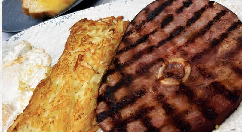 Ham Steak & Eggs