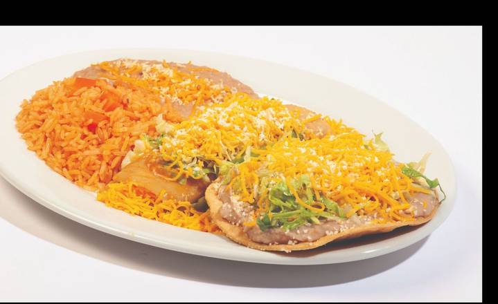 #2 Bean Tostada & Cheese Enchilada