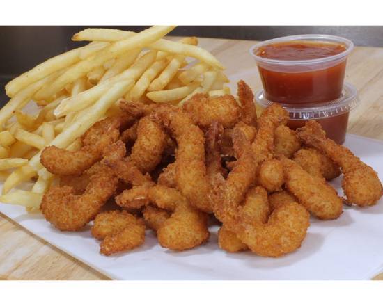 Fried Shrimp Basket (21 pcs) w/fries