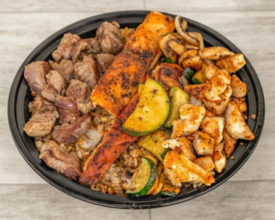 Filet, Salmon & Chicken
