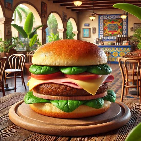Ham & Cheese Burger