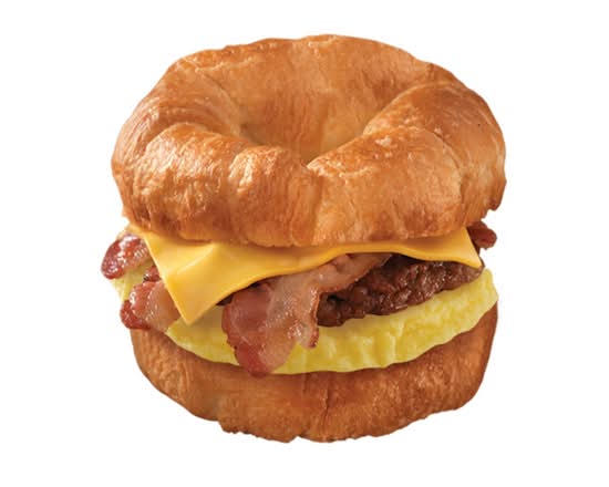 Bacon, Sausage, Egg and Cheese Croissant