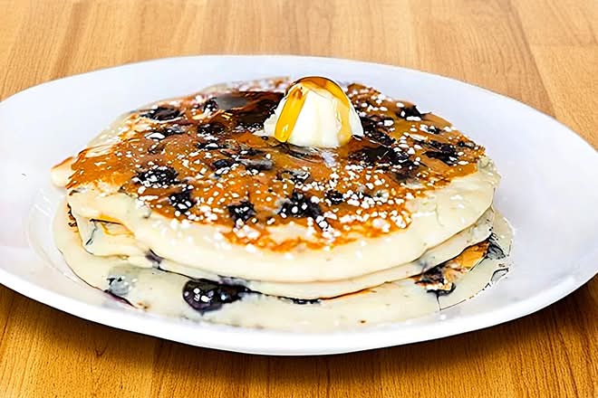 Fresh Blueberry Pancakes - Full Stack