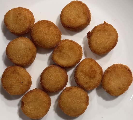 Fried scallops