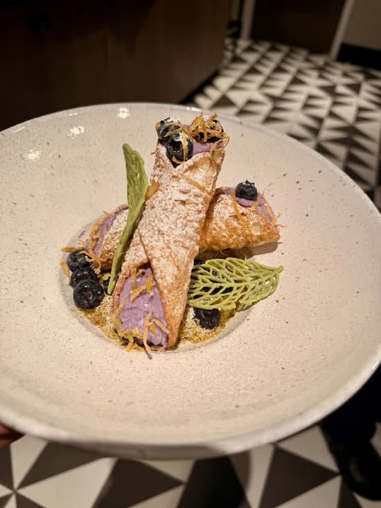 Blueberry Cannoli