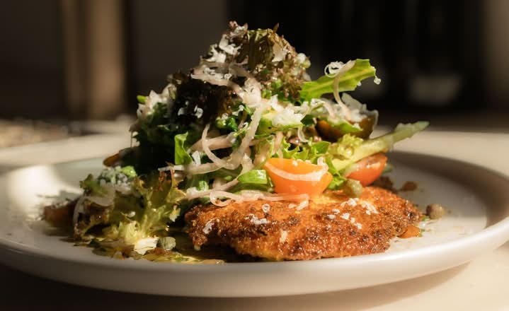 Chicken Schnitzel + Greens