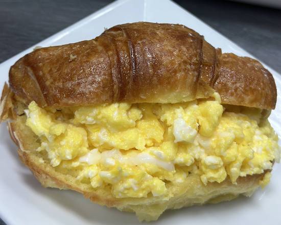 Croissant with Scrambled Eggs