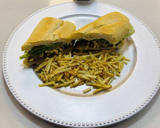 Pan Con Bistec