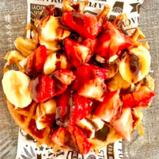Waffle Strawberry & Banana