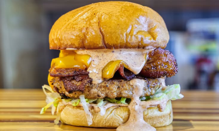 Cajun Grilled Turkey Burger