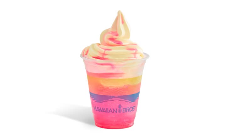 Pineapple Dragon Fruit Float