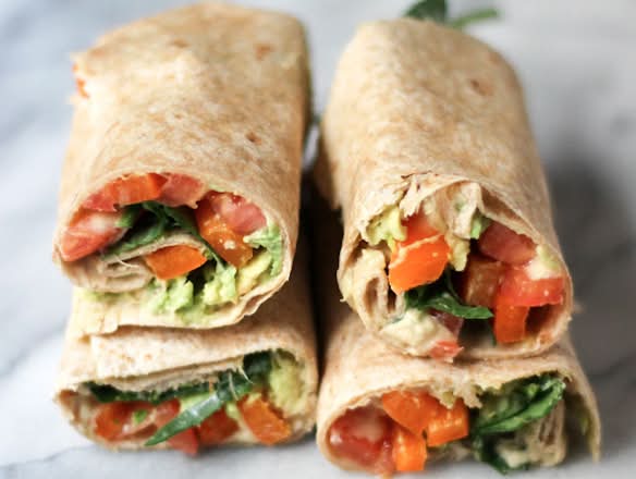 Hummus Veggie Wrap