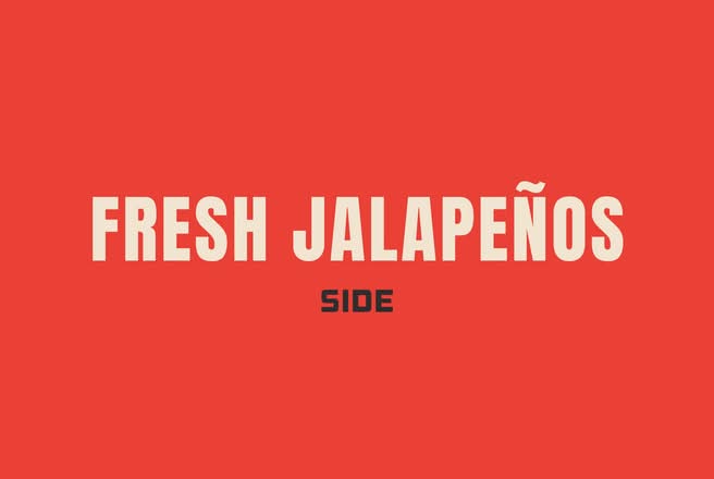 SIDE Fresh Jalapeños
