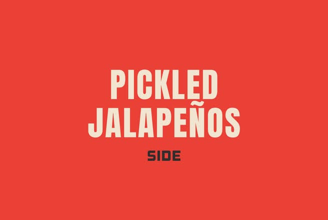 SIDE Pickled Jalapeños