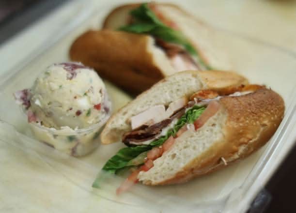 Chicken, Bacon, and Blue Cheese Sandwich