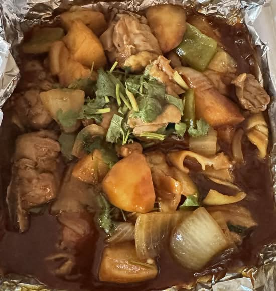 Xinjiang Style Braised Chicken and Vegetable