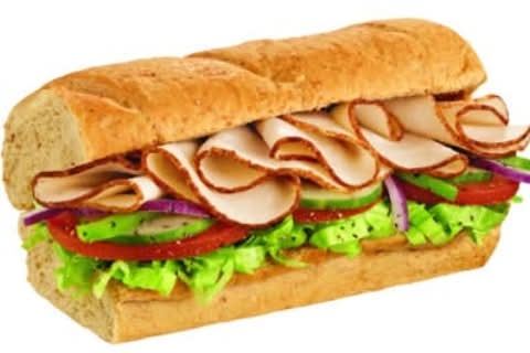 Oven roasted turkey sub