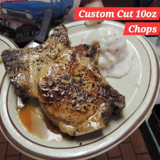10 Oz Custom Cut Pork Chops