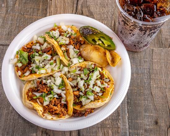 Combo #1 (4 tacos & drink)