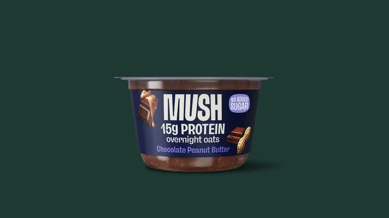 MUSH Chocolate Peanut Butter Protein Overnight Oats