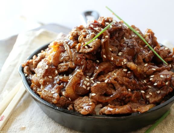 LS Beef W/ Garlic Sauce