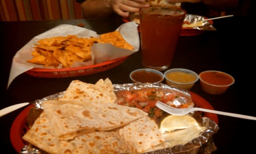 Shrimp Fajitas Quesadilla