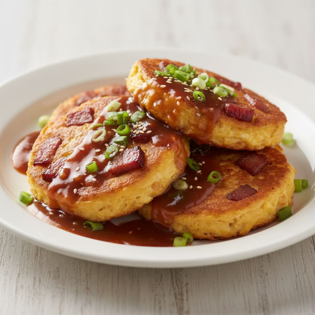 BBQ Pork Egg Foo Young