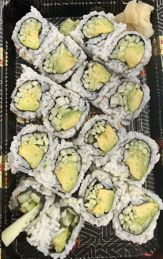 Cucumber and Avocado Roll