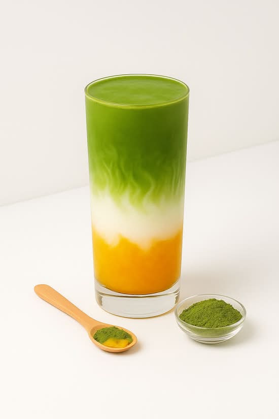 Mango Matcha Latte