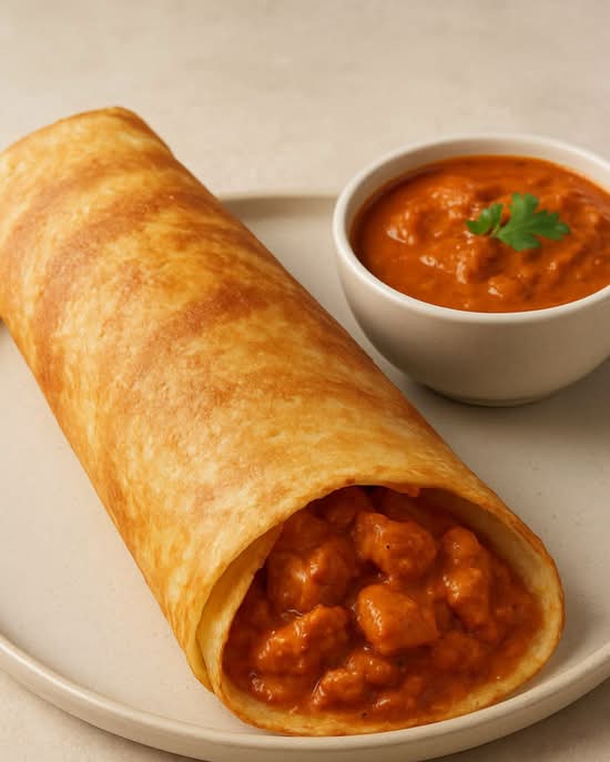 Butter Chicken Dosa