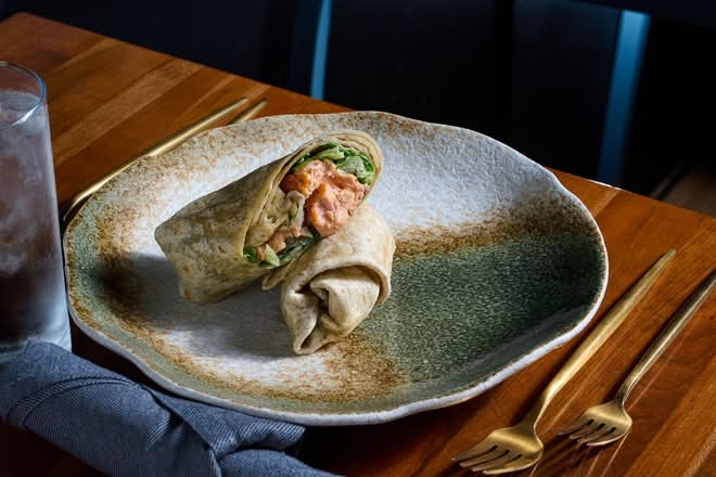 Salmon Caesar Wrap
