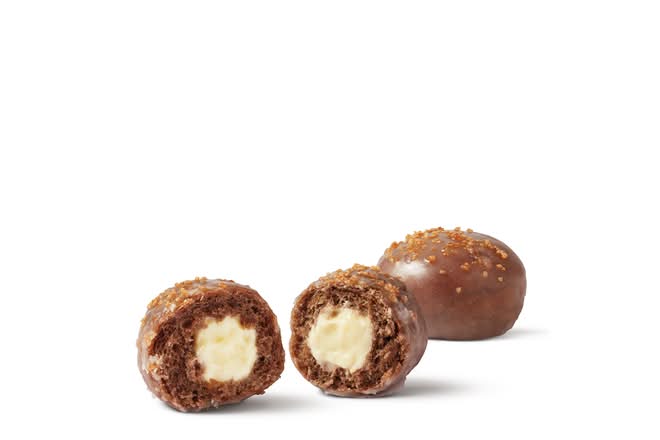 Chocolate Creme Brulee Filled Timbit