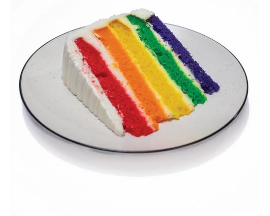 Rainbow Cake Slice