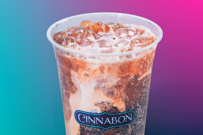Cinnamon Roll Swirled Soda
