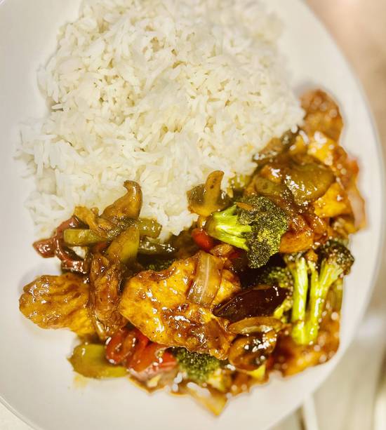 Chicken, black beans