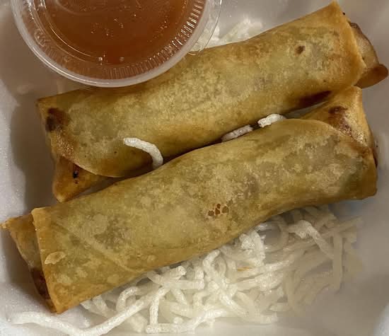 A1. Vegetable Spring Roll (2 pcs) or Pork Egg Roll (2 pcs)