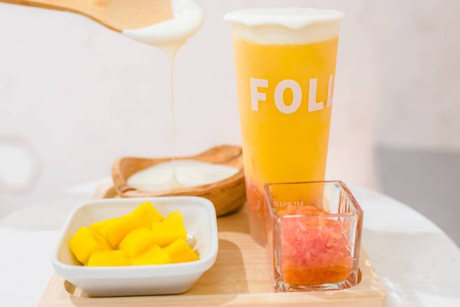 Mango Cheese Tea (Large)