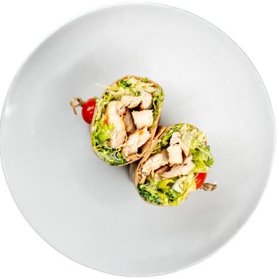 Chicken Caesar Wrap & Side Order